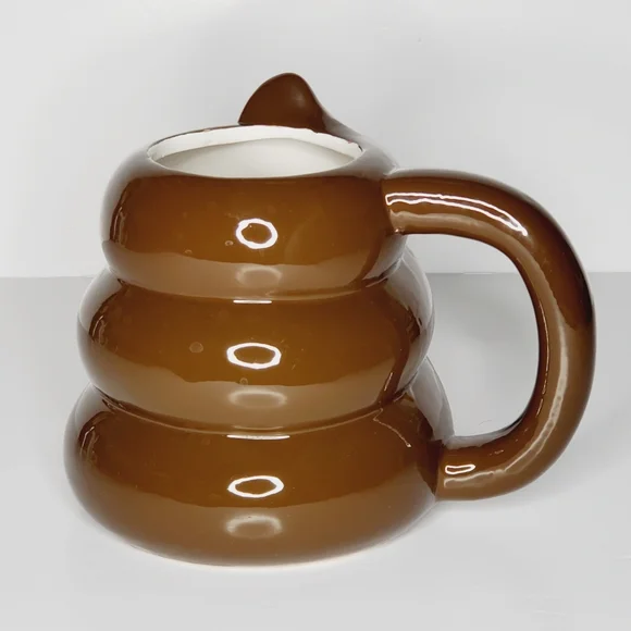 Poop Emoji Ceramic Mug - Picture 3 of 7